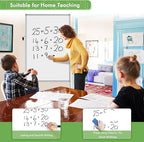 Rolling Whiteboard on Wheels, 32x48 Inches Double-Sided Magnetic Dry Erase Board - Image 4