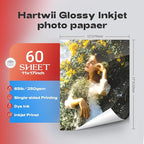 HARTWII 60 Sheets Heavyweight Inkjet Glossy Photo Paper 11 x 17 inch 65lb 250gsm - Image 2