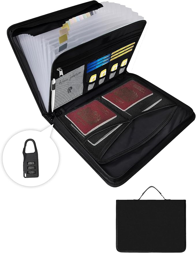 Fireproof Important Document Organizer Folio by Unknown