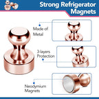LOVIMAG Fridge Magnets 18Pcs Refrigerator Whiteboard Small Strong Magnet - Image 6