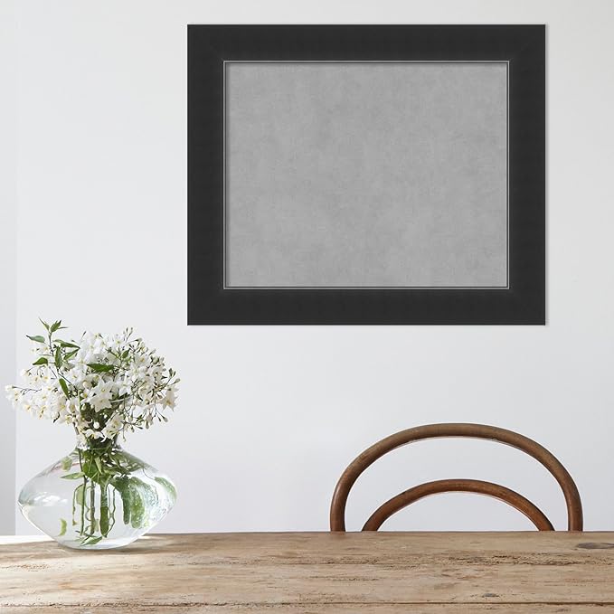 Amanti Art Black Framed Magnetic Board 21x25 Small Vision Board - Image 5