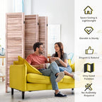 Giantex 6 Panel Wood Room Divider, 5.6 Ft Tall Folding Freestanding Partition - Image 4