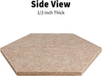 15'' Large Hexagon Cork-Bulletin Board Tiles Adhesive Frameless 10 Pack 15 x 13 - Image 3