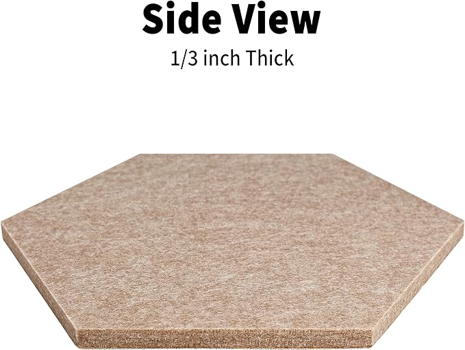 15'' Large Hexagon Cork-Bulletin Board Tiles Adhesive Frameless 10 Pack 15 x 13 - Image 3