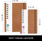 PAPERAGE Softcover Lined Journal Notebook, 176 Pages, Large B5 College Ruled - Image 2