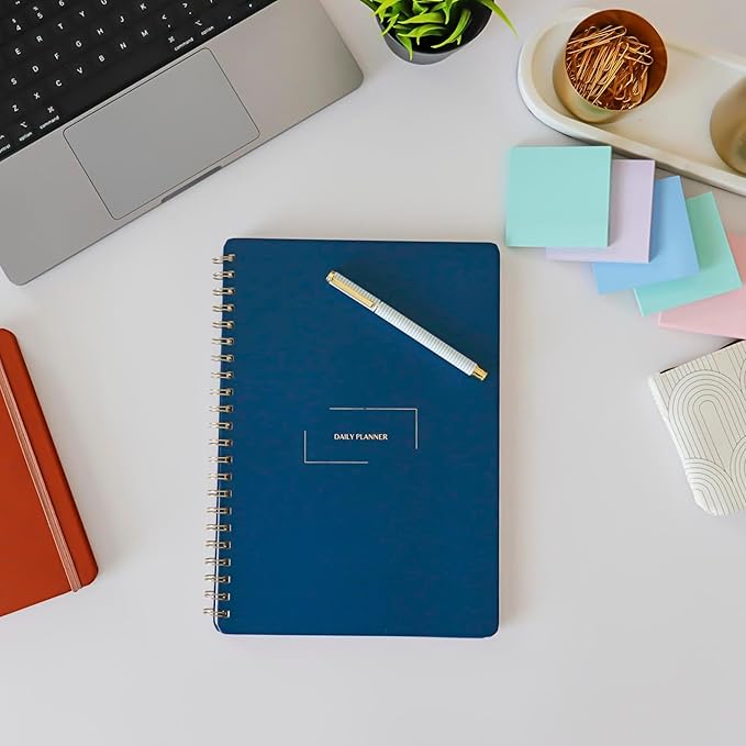 Merely Home Undated Daily Planner | 8.25” x 11.75” To Do List Notebook | Work - Image 9