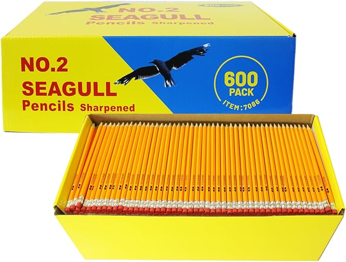 Seagull 600 Count Bulk Pack Pencils Pre-sharpened by Seagull