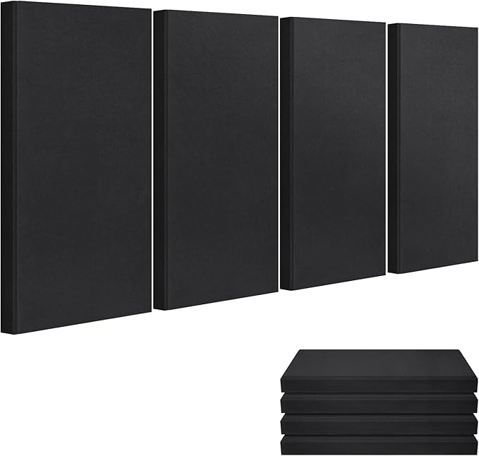 23.62" X 11.81" X 2" Fiberglass Wall Panel, 4 Pack Acoustic Panels, Acoustic by UMIACOUSTIC