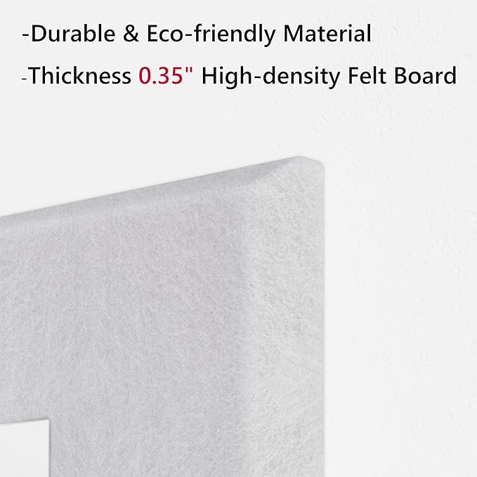 Neatsure Large Cork Board for Wall, 12 Panels Felt Tiles Tack Push Pin Board - Image 4