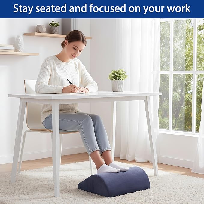 Opuvidity Foot Rest for Under Desk at Work, Ergonomic Under Desk Footrest - Image 2