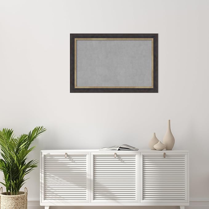 Amanti Art Black Framed Magnetic Board 25x37 Large Vision Board - Image 5