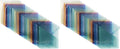 Amazon Basics Tab Dividers for 3 Ring Binder, Two Pocket, Letter Size, Transparent Assorted Colors, 24 Count (Pack of 2)