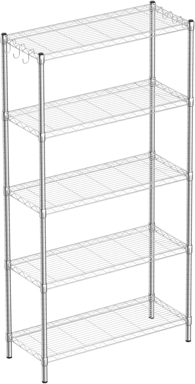 Guan River 5-Shelf Adjustable Metal Shelf Wire Shelving Unit Storage Rack by GuanRiver