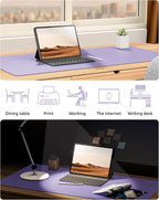 YSAGi Leather Desk Protector, Office Mat, Large Mouse Mat, Non-Slip PU Leather - Image 6