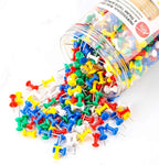 Yalis Push Pins 600 Count, Standard Multicolored Thumb Tacks Steel Point and - Image 2