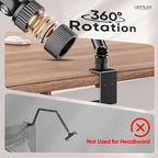 Urmust Tablet Stand for Desk, Adjustable iPad Holder Clamp Mount, 360° Rotation - Image 8