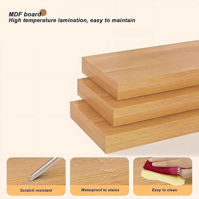 ZWCQSYS 2-Tier Desktop Bookshelf Hutch - Image 5