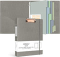 Ospelelf 3 Ring Binder With Clipboard 1 Inch Leather by OspelelfOfficeSupplies