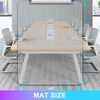 Vicwe Office Chair Mat for Carpet, Easy Rolling Hard Mat for Office Chair on - Image 7