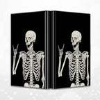 BWEGRHE Slim Credit Card Holder, Skull Skeleton RFID Blocking Metal Wallet - Image 4