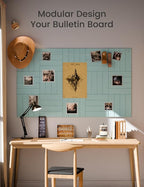 Large Felt Bulletin Board 48" x 36" Cork Board Alternative-12 Pack - Image 5