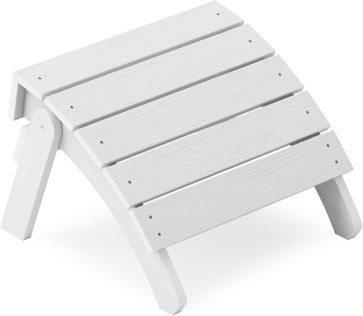 YEFU Folding Adirondack Ottoman Outdoor, White