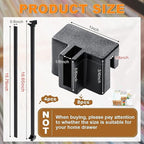 Epakh 8 Pieces Metal Hanging Divider Rail Clip File 4 Pieces File Cabinet Rails - Image 2