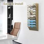 EasyPAG 10 Pocket Mesh Wall File Organizer, Hanging Paper Folder Holder - Image 4