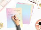 Pastel Gradient Paper Stationery, Aesthetic Paper 8.5 x 11 Inches, 60 Sheets - Image 4