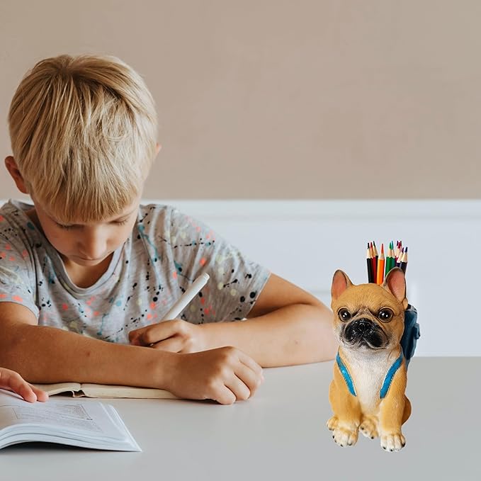 Photour Dog Pen Holder for Desk French Bulldog Gifts for Men Women and Kids - Image 3