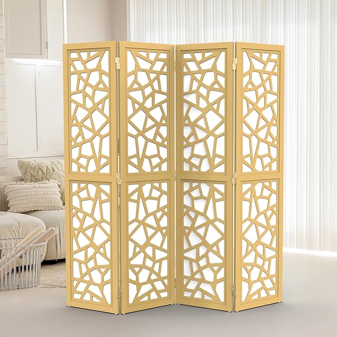 VINGLI 70'' H Room Divider, Non-Woven Fabric Privacy Screen, Indoor Partition - Image 2