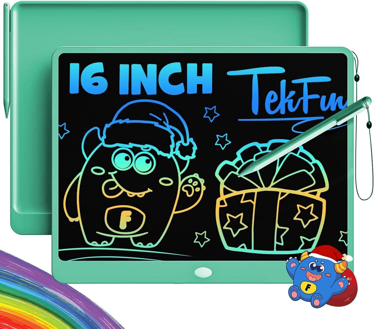 TEKFUN LCD Writing Tablet for Adults, Large Doodle Board, 16 Inch Colorful