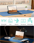 YSAGi Leather Desk Protector, Office Mat, Large Mouse Pad, Non-Slip PU Leather - Image 6