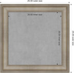 Amanti Art Silver Framed Magnetic Board 25x25 Medium Vision Board - Image 4