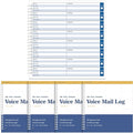 Geyee Phone Message Voice Mail Log Book 8. 27 x 8. 5 Inches Voicemail Message by Geyee