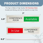 Conference in Use or Available Sign, Vacant Occupied Status - Image 5
