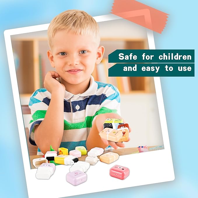 48 Pcs Cute Erasers for Kids Fun Animal Erasers Pencil Eraser - Image 4