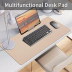 Bloss Leather Desk Pad, Mouse Pad, Non-Slip Desk Protector Mat, Leather Desk - Image 2