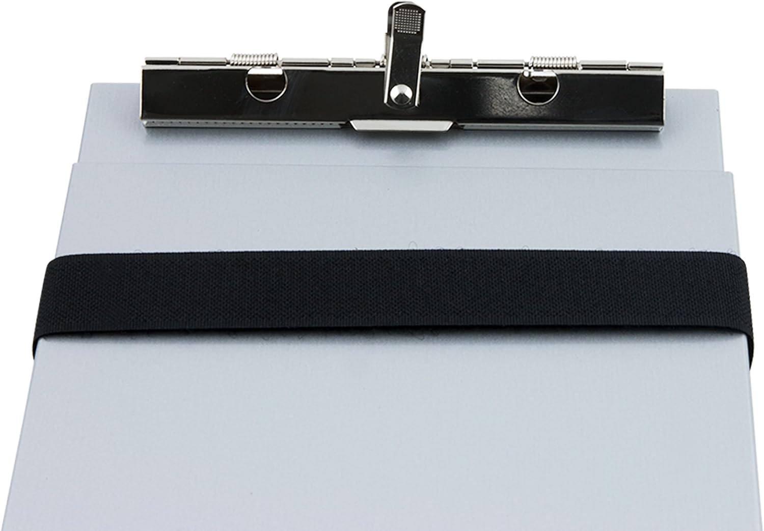 Saunders Recycled Aluminum Citation Holder, Police Ticket Book Clipboard | Silver, holds two summons books, hinged privacy plate blocks write-through, hook-loop strap, pen clip, water-resistant, USA