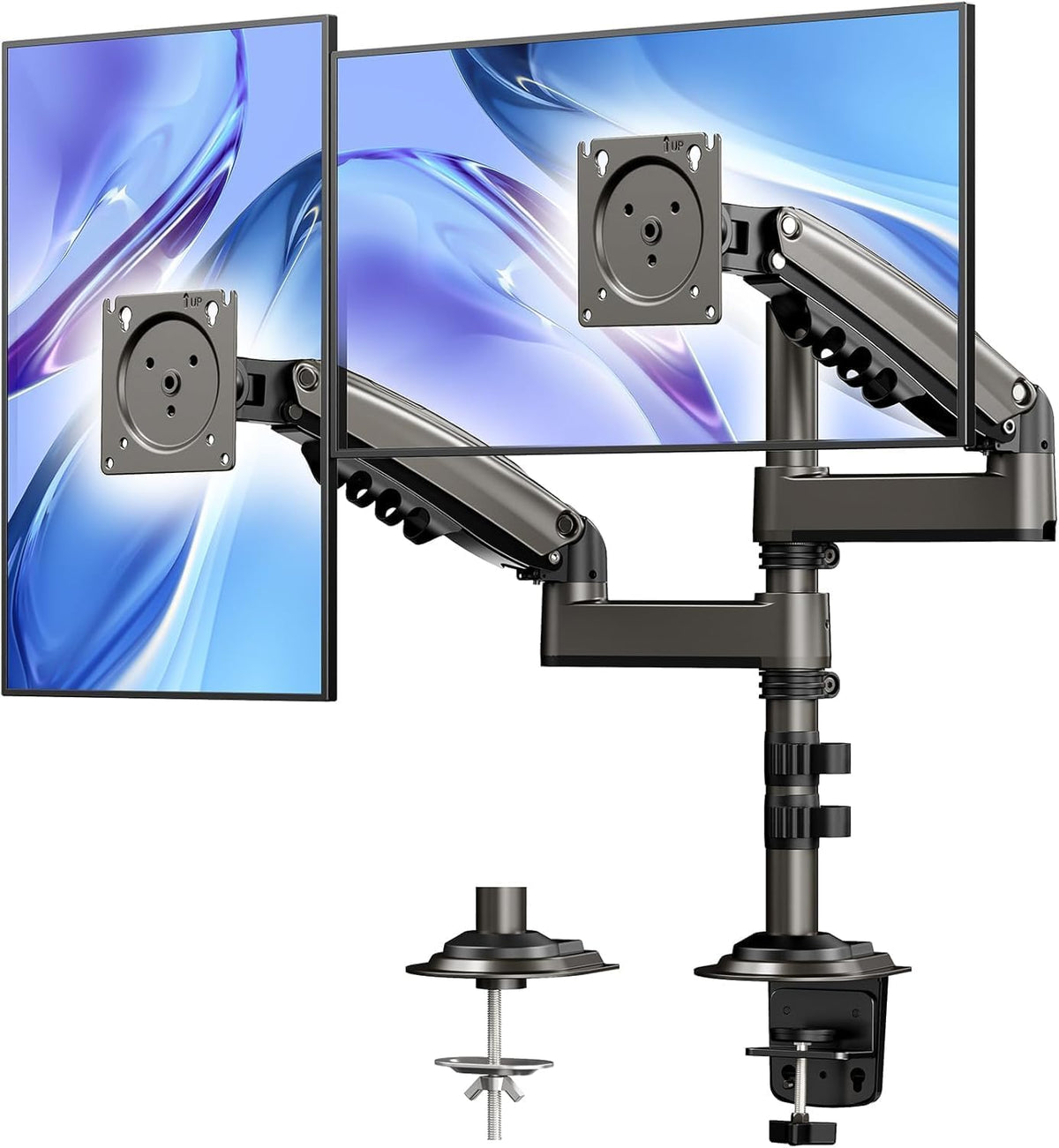 huanuo 17-32 inch dual monitor stand, stacked monitor, main product view