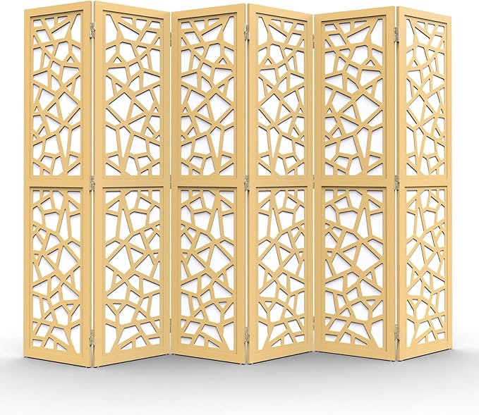 VINGLI 70'' H Room Divider, Non-Woven Fabric Privacy Screen, Indoor Partition by VINGLI