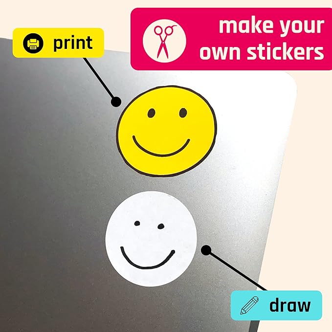 200 Sheets, Printable White Sticker Paper, Laser/Inkjet Printing - Image 8