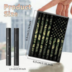 Slim Credit Card Holder, Military Camouflage American Flag RFID Blocking Metal - Image 2
