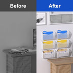 Samstar 6 Pack Mesh Wall Mounted File Holder Metal Wall File Pocket Mail - Image 5
