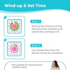 TWENTY5 SEVEN Countdown Timer 7.5 inch; 60 Minute 1 Hour Visual Timer – - Image 3