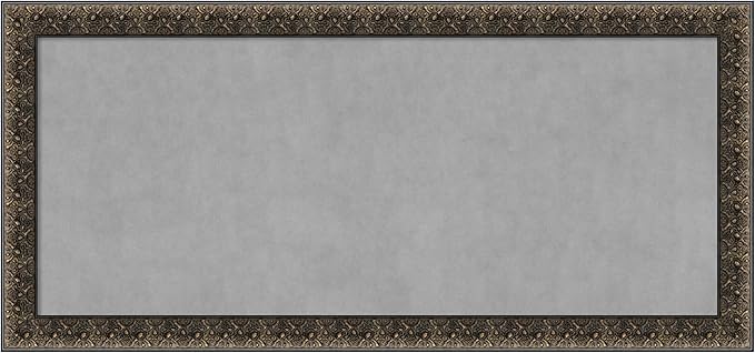 Amanti Art Black Framed Magnetic Board 25x53 Oversize Vision Board by AmantiArt