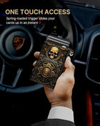 typecase Mens Wallet Card Holder: Pop Up Aluminum Case, Carbon Fiber Leather - Image 3
