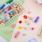 78 Pieces Push Pins Set Cute Thumb Tacks Decorative Flower Push Pins - Image 7
