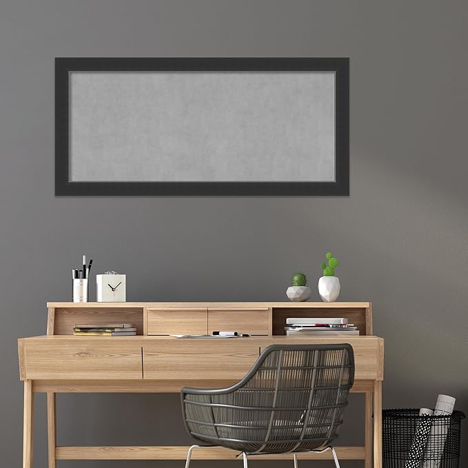 Amanti Art Black Framed Magnetic Board 25x53 Oversize Vision Board - Image 6
