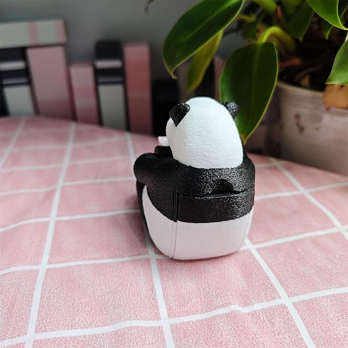 RhyNSky Panda Manual Sticker Dispenser Postage Stamp Roll Dispenser Holder - Image 5
